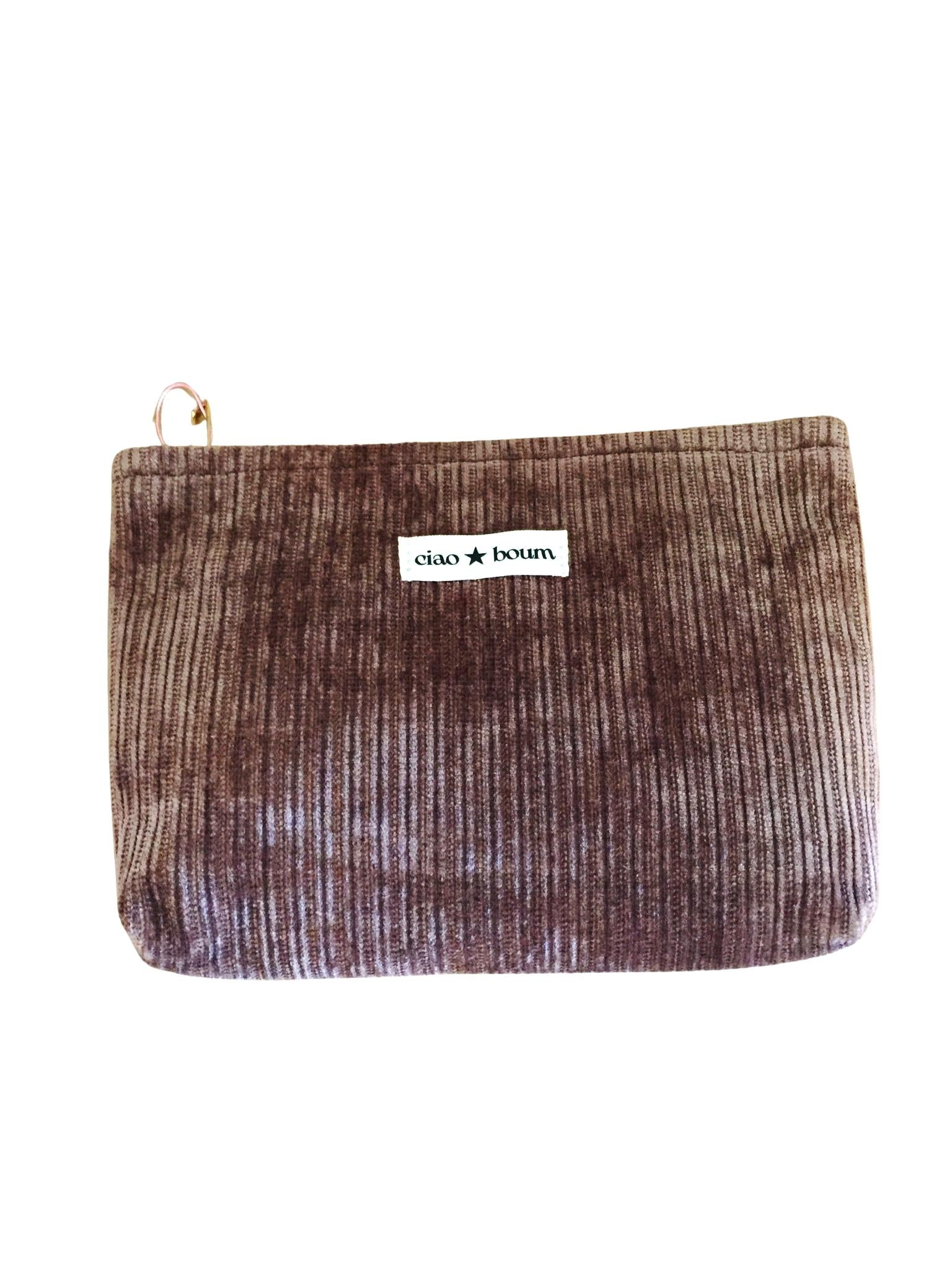 Pochette velours Ciao Boum