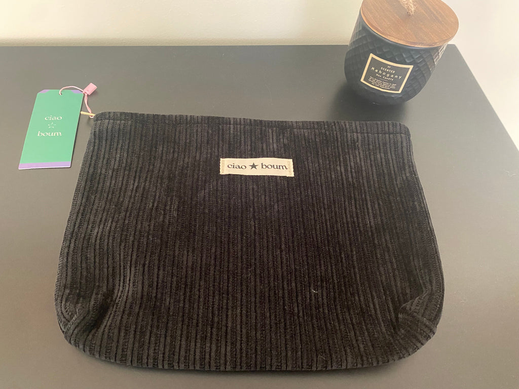 Pochette velours Ciao Boum