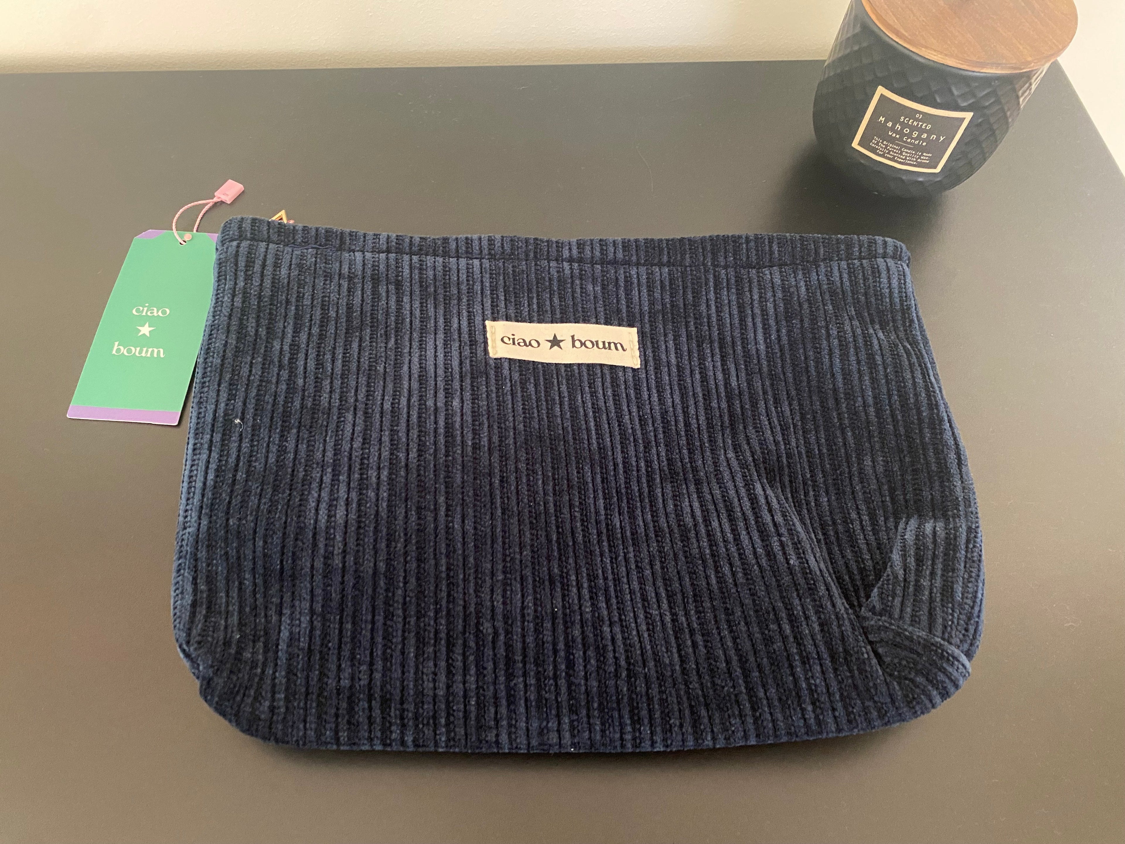 Pochette velours Ciao Boum